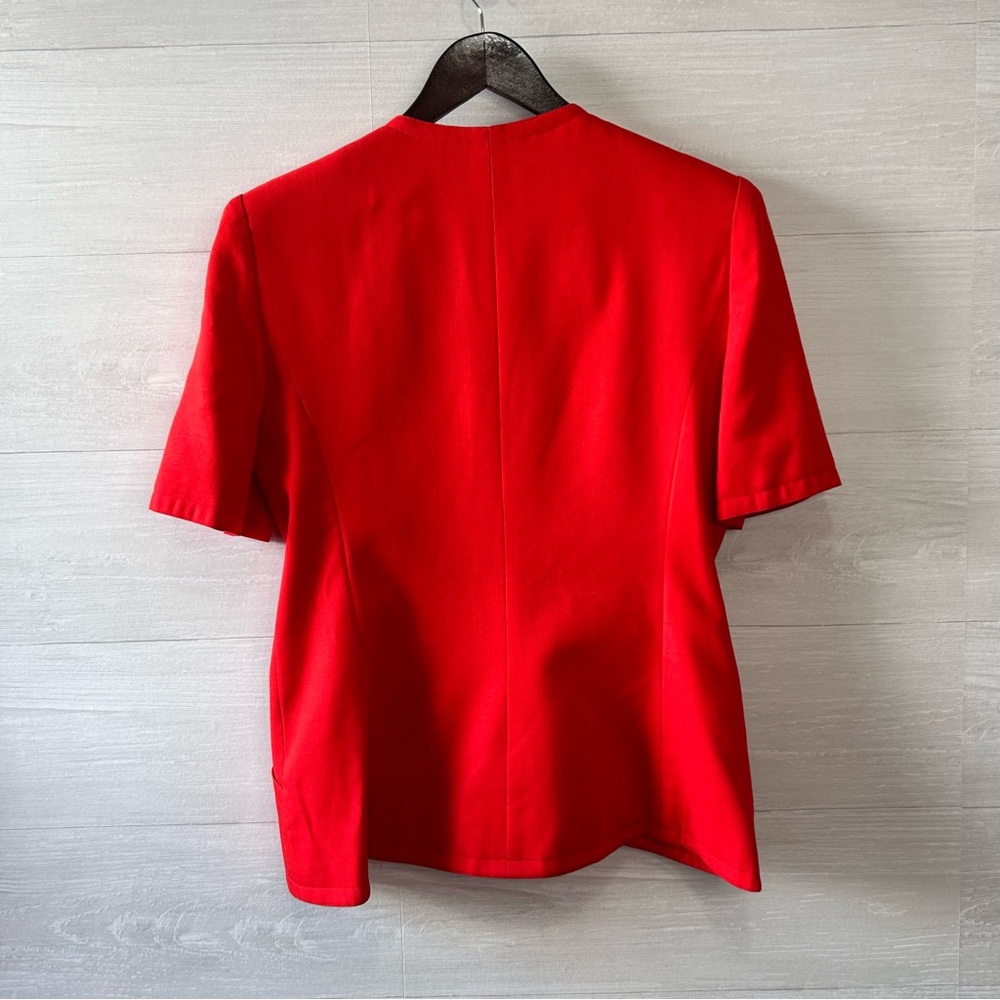 Vintage Ann Lawrence Red Tailored Blazer - Picture 7 of 16